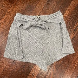 Grey Maternity Pajama Shorts